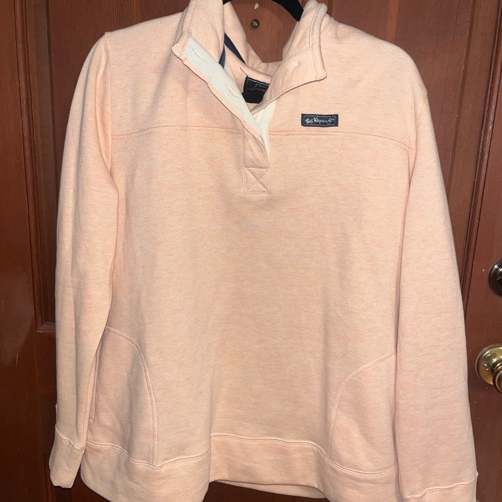 Elegant Peach Cowl Neck Sweater